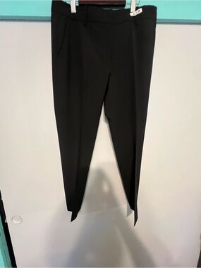 Theory Black Tailored Dress Pants Size 6 Career Office Business Casual